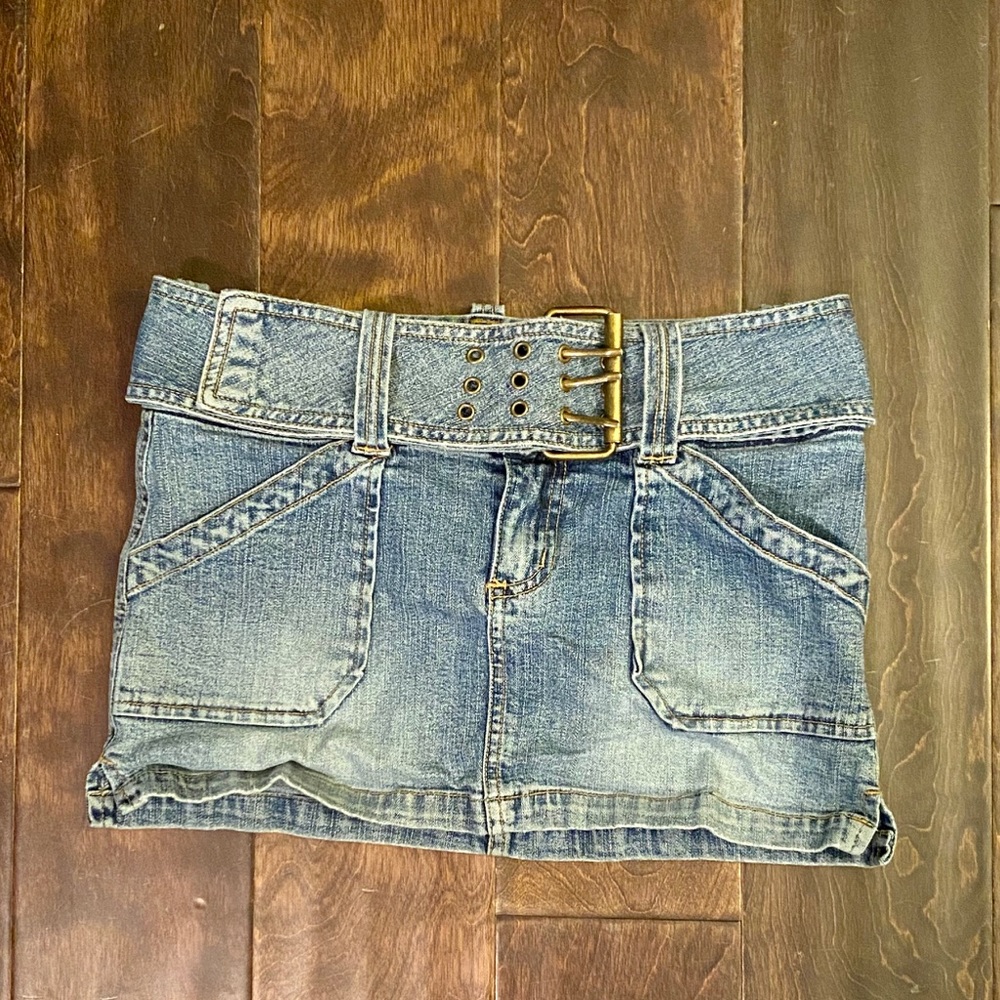 Red Hot Jean Mini-Skirt